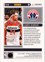 2021 Panini Chronicles Corey Kispert #249