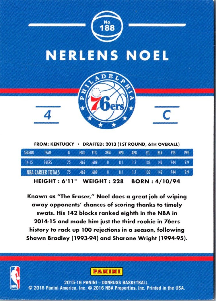 2016 Hoops Nerlens Noel