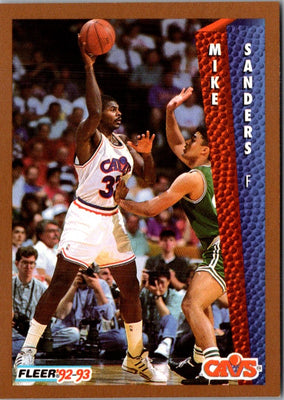 1992 Fleer Mike Sanders #44