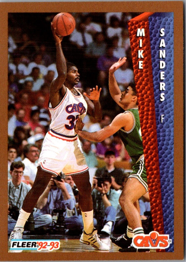 1992 Fleer Mike Sanders #44