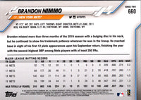 2020 Topps Brandon Nimmo #660
