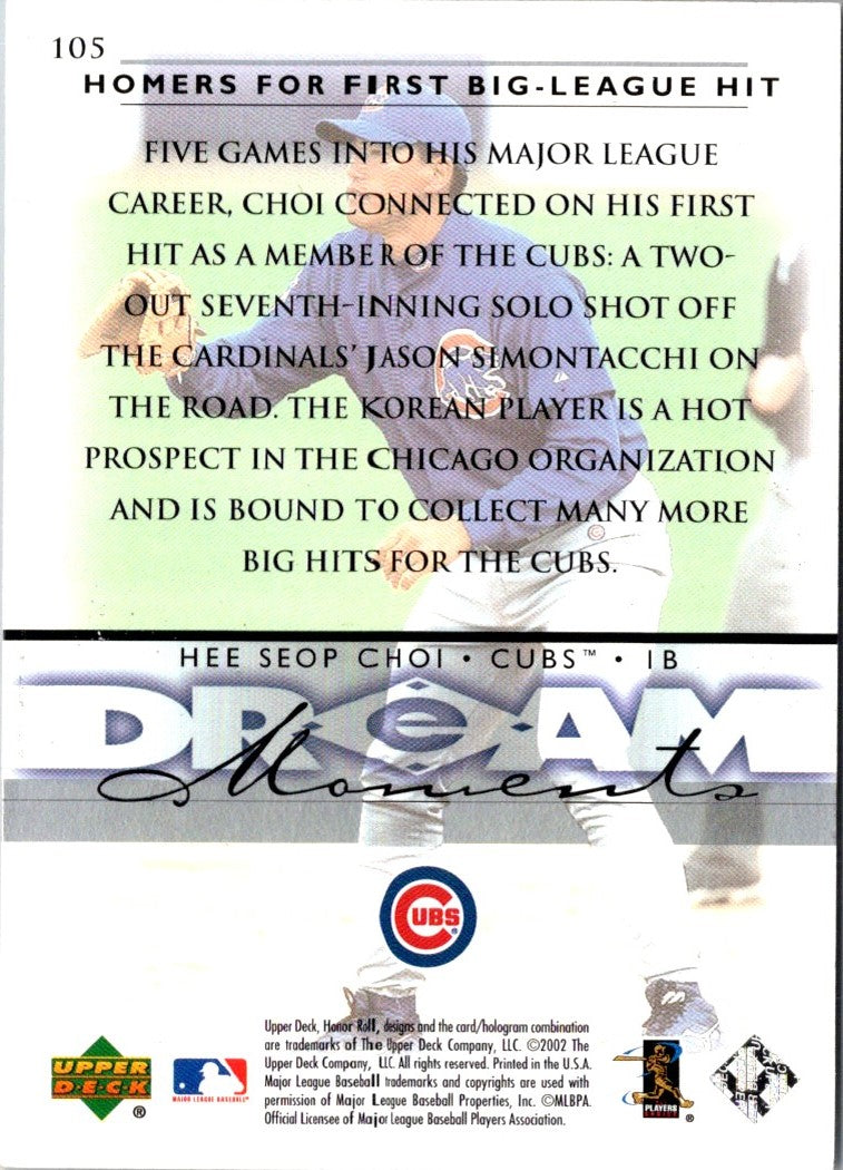 2002 Upper Deck Hee Seop Choi