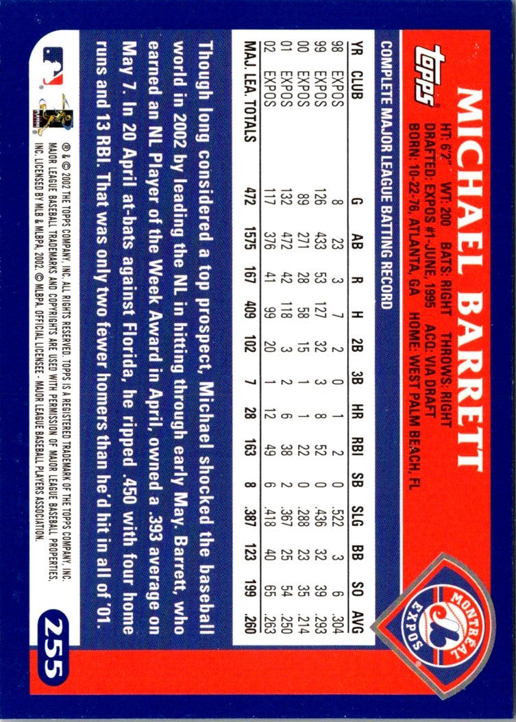 2003 Topps Home Team Advantage Michael Barrett