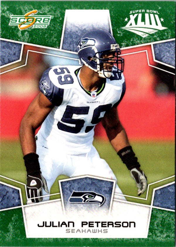 2008 Score Super Bowl XLIII Julian Peterson #281