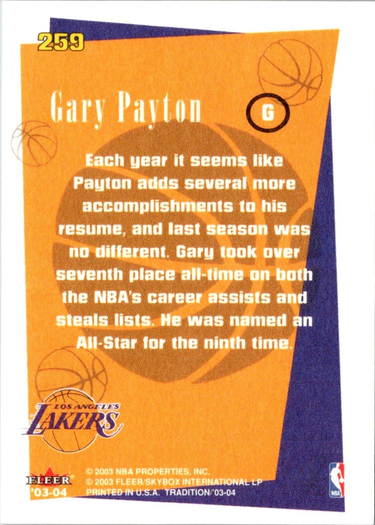 2003 Fleer Tradition Gary Payton