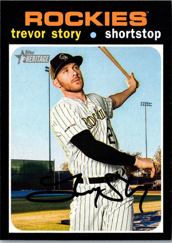 2020 Topps Heritage Trevor Story #350