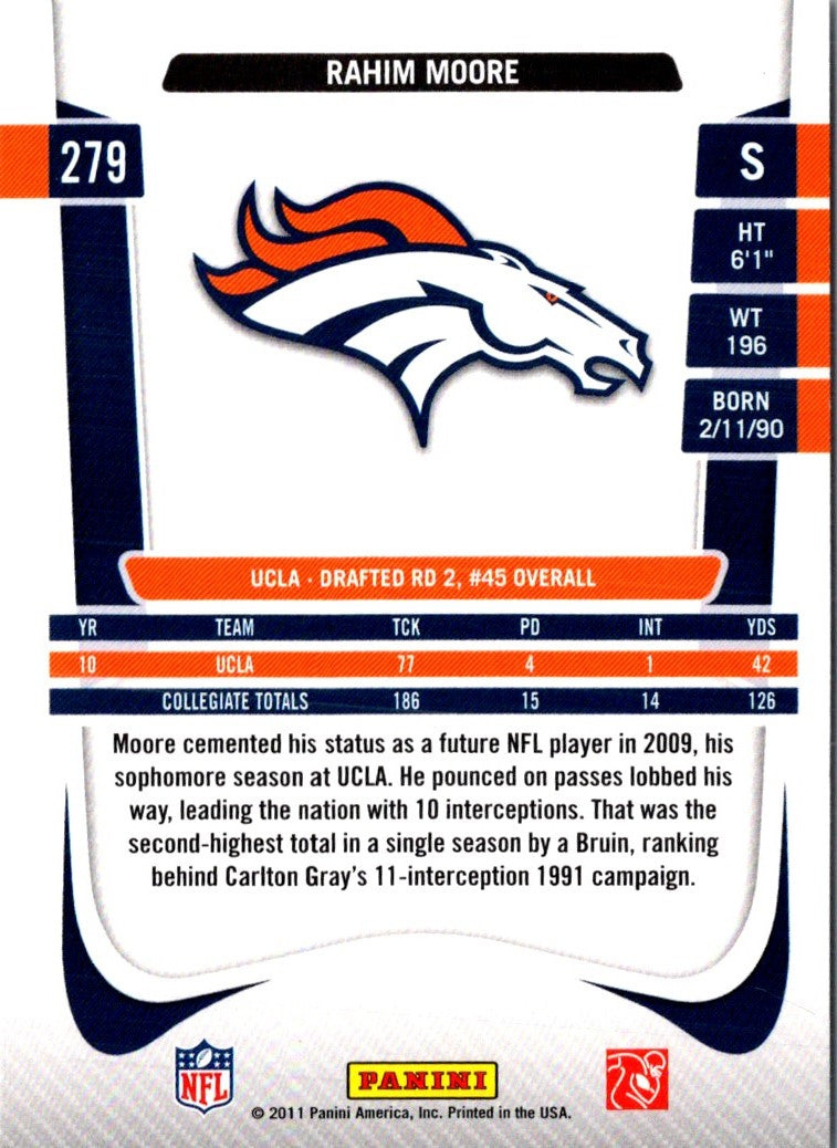 2011 Panini Prestige Rahim Moore