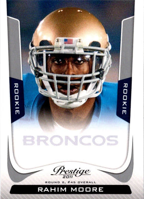 2011 Panini Prestige Rahim Moore #279 Rookie