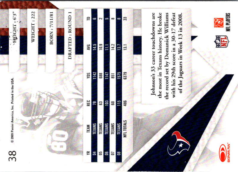 2009 Playoff Absolute Memorabilia Andre Johnson