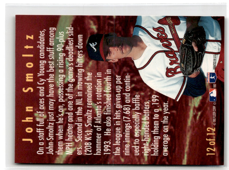 1994 Fleer Smoke N' Heat John Smoltz