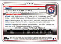 2020 Bowman Chrome Prospects Hans Crouse #BCP-119