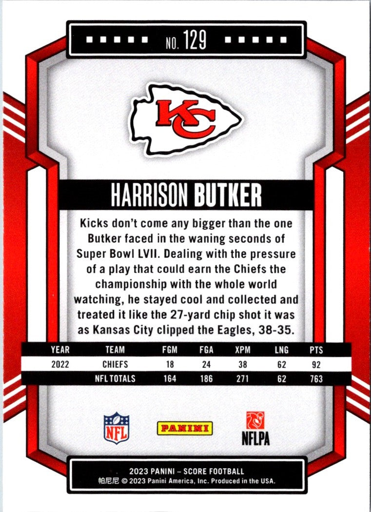 2023 Score Red Harrison Butker