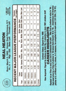 1986 Donruss Neal Heaton