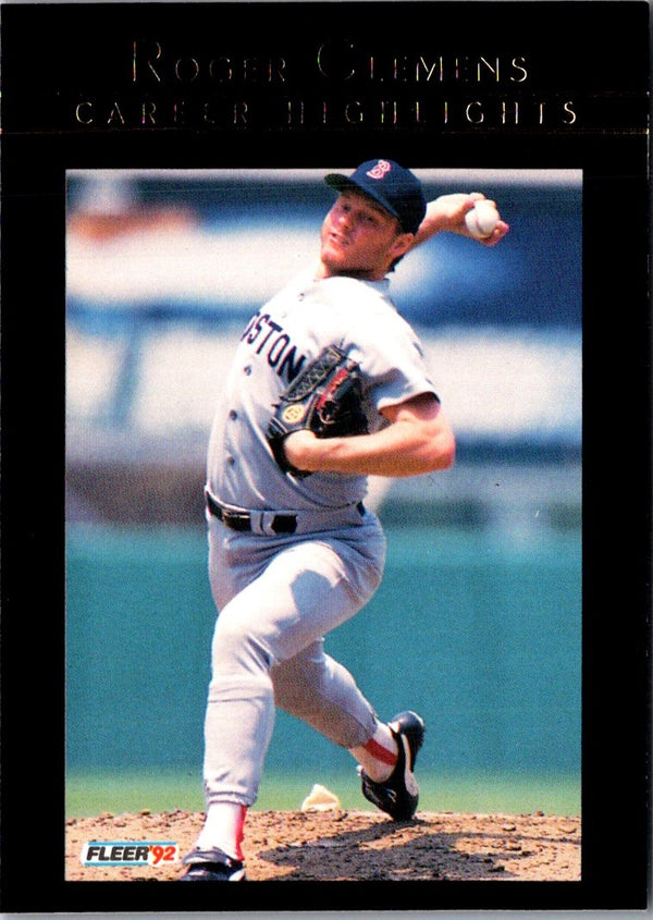 1992 Fleer Roger Clemens Roger Clemens #5