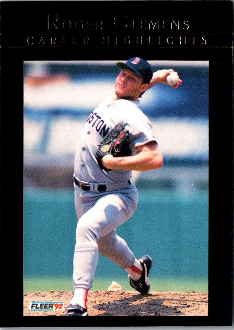 1992 Fleer Roger Clemens Roger Clemens