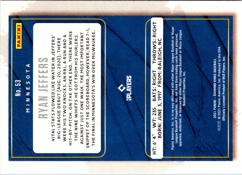 2021 Panini Diamond Kings Artist Proof Blue Ryan Jeffers