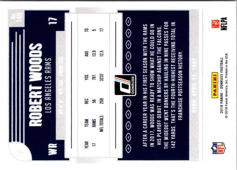 2018 Donruss Robert Woods