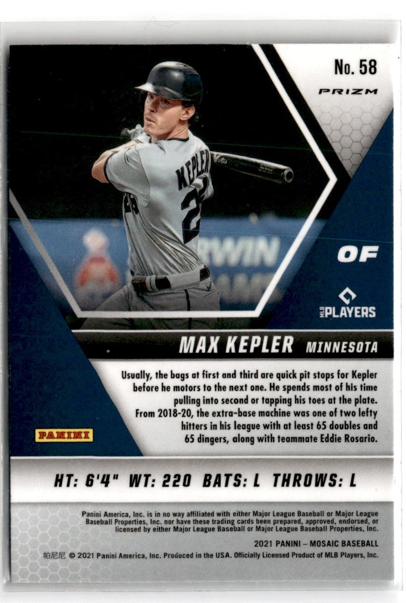 2021 Panini Mosaic Pink Camo Max Kepler