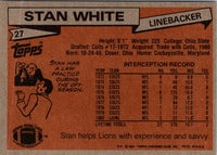 1981 Topps Stan White #27