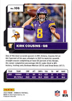 2022 Donruss Kirk Cousins #106