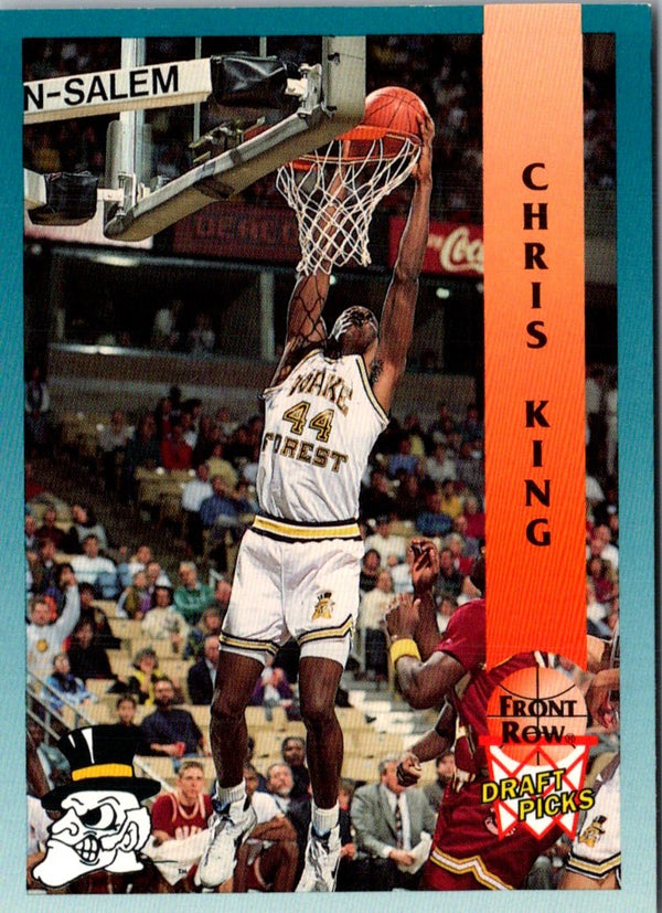 1992 Front Row Draft Picks Chris King #21