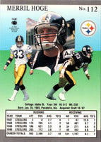 1991 Ultra Merril Hoge #112