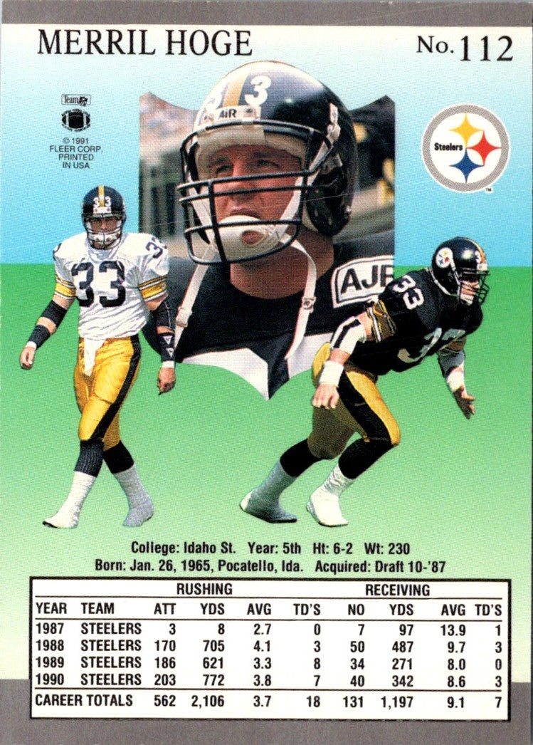1991 Ultra Merril Hoge