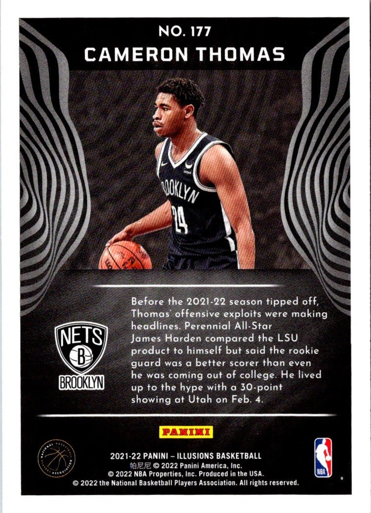 2021 Panini Illusions Cameron Thomas