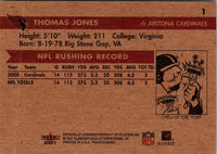 2001 Fleer Tradition Glossy Thomas Jones #1