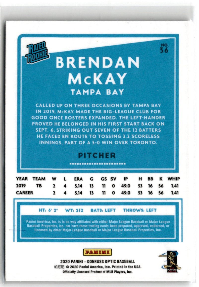 2020 Donruss Optic Brendan McKay