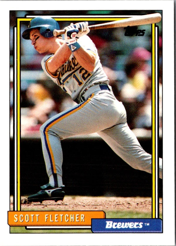 1992 Topps Traded Scott Fletcher #34T