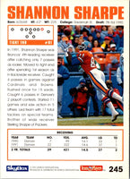 1992 SkyBox Impact Shannon Sharpe #245