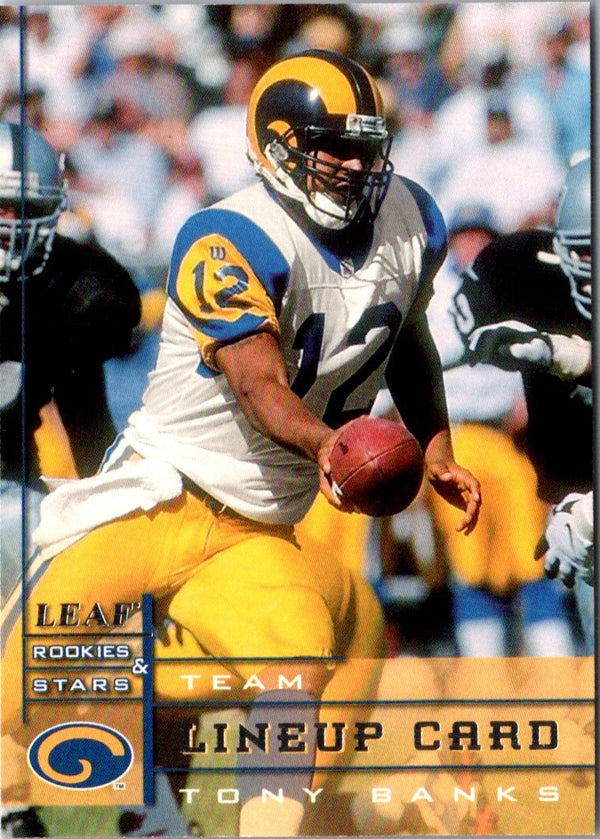 1998 Leaf Rookies & Stars Tony Banks #279