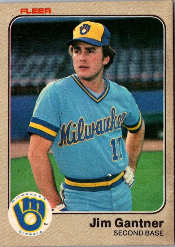 1983 Fleer Jim Gantner #34