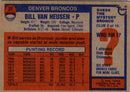 1976 Topps Bill Van Heusen