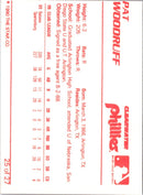 1990 Star Clearwater Phillies Pat Woodruff