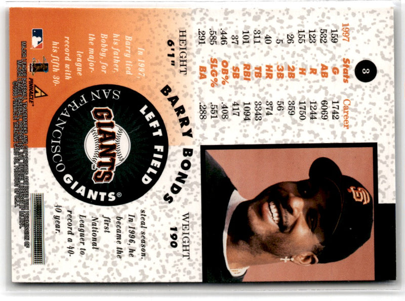 1999 SkyBox Premium Barry Bonds