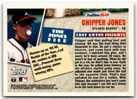 1996 Topps Profiles by Tony Gwynn NL Chipper Jones #NL-15