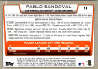 2012 Bowman Pablo Sandoval #14