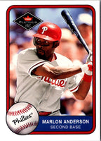 2001 Fleer Platinum Marlon Anderson #360