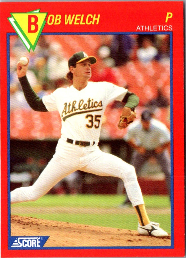 1989 Score Baseball's 100 Hottest Players Bob Welch #89