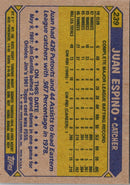 1987 Topps Juan Espino