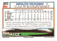 1992 Topps Traded Hipolito Pichardo #89T Rookie