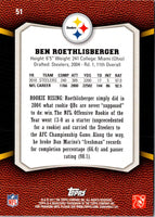 2011 Topps Rising Rookies Ben Roethlisberger #51