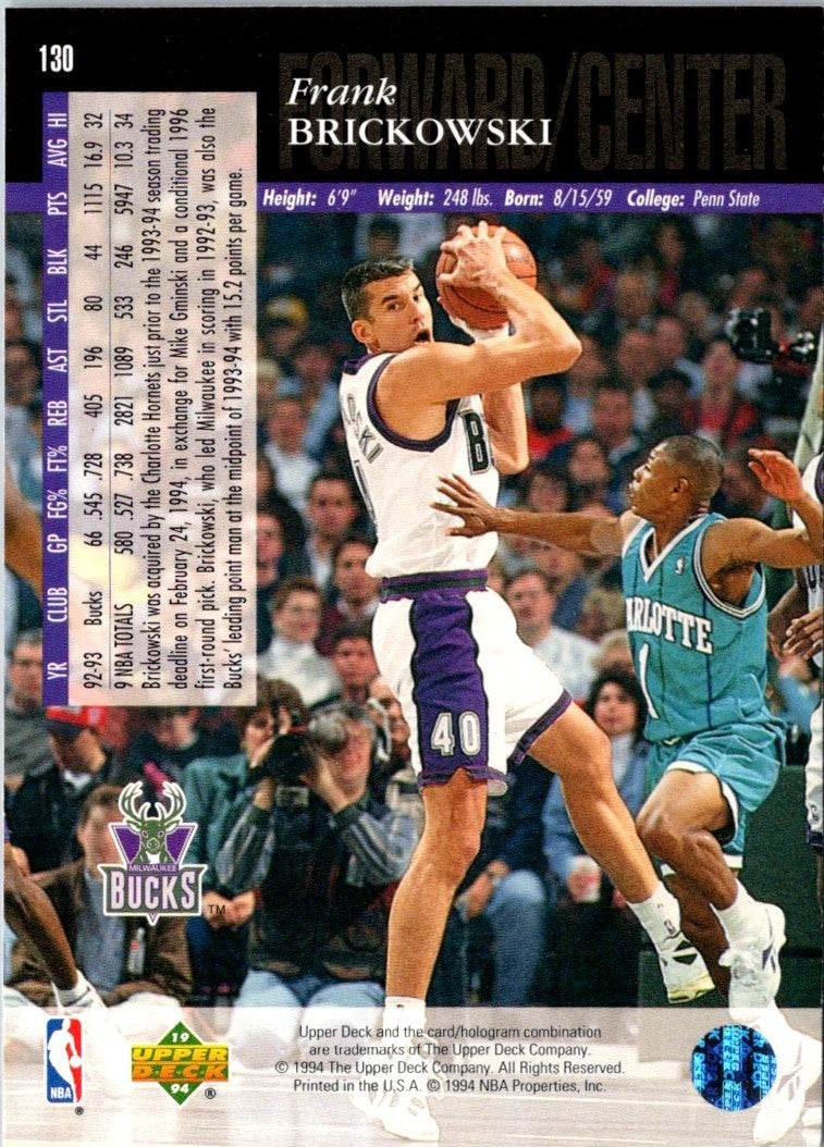 1993 Upper Deck Special Edition Frank Brickowski