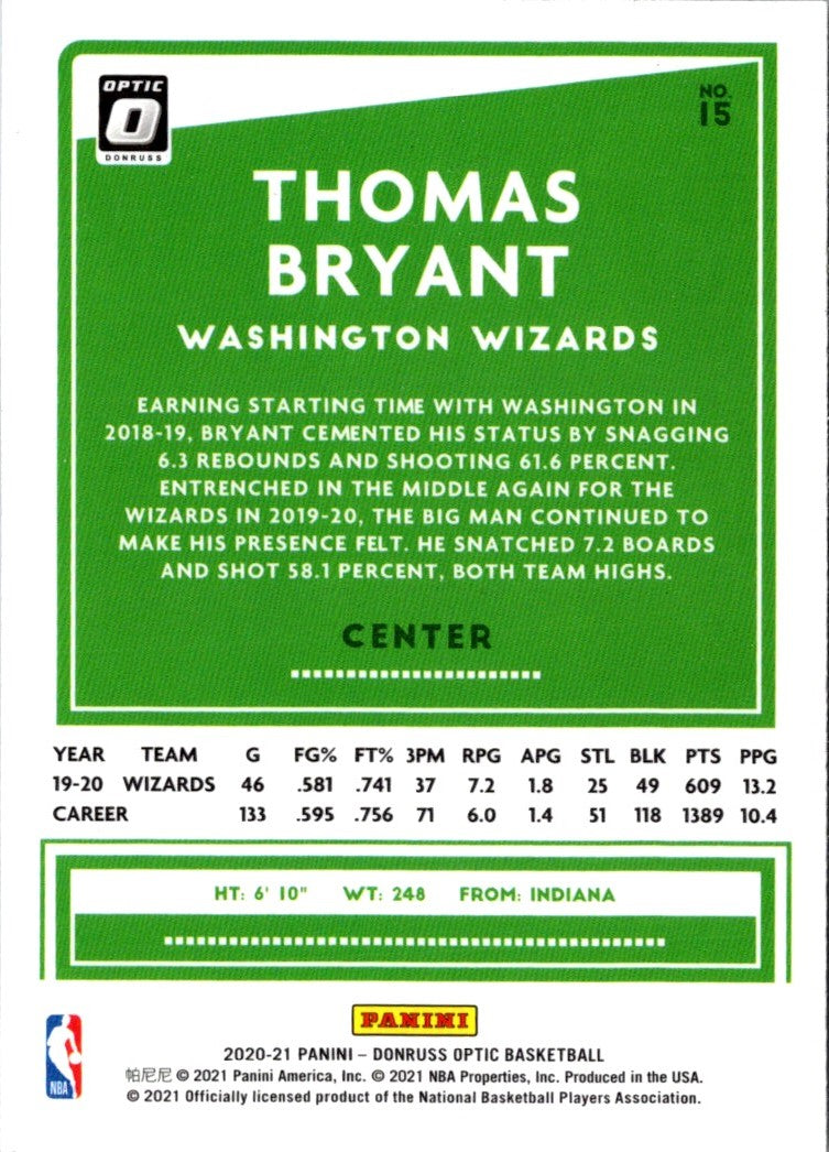 2021 Donruss Thomas Bryant