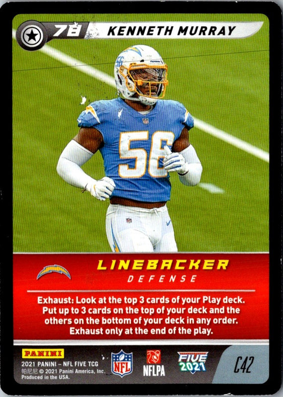 2021 Panini Prizm Red Kenneth Murray #172