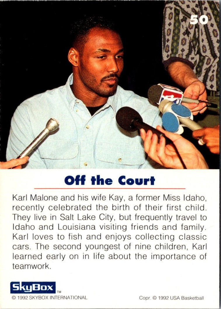 1992 SkyBox Karl Malone