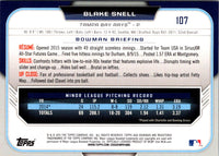 2015 Bowman Draft Picks & Prospects Blake Snell #107