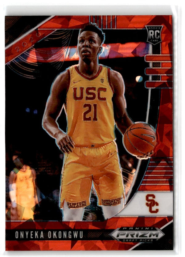 2020 Panini Prizm Draft Picks Collegiate Red Onyeka Okongwu #5